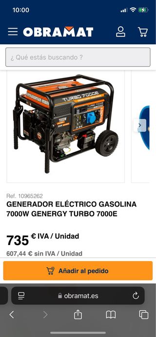 Generador Genergy Turbo 7000E - 7000W