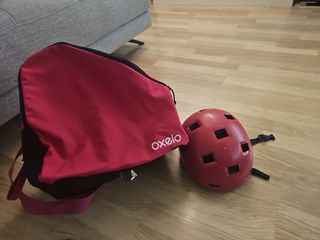 Protecciones y patines Oxelo niña talla 34 al 36