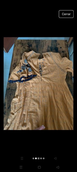 Vestido Zara beige
