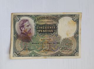 Billete 50 Pesetas España 1931