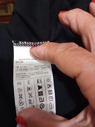 Vestito nero elegante taglia S