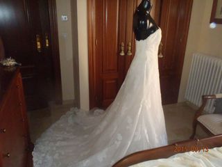 Vestido novia talla 42 - Blanco roto