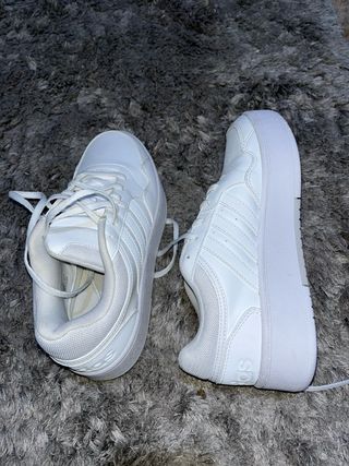 Zapatillas Adidas blancas mujer - 39 hoops 3 bold