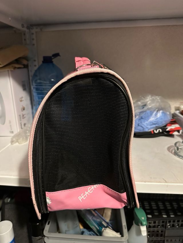 Transportín para mascotas rosa
