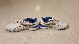 Scarpe Puma calcio  - bianche e blu