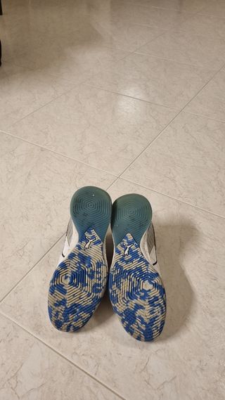 Scarpe Puma calcio  - bianche e blu