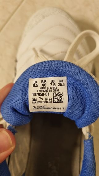Scarpe Puma calcio  - bianche e blu