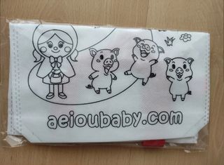 Bolsas pintar niños x 7