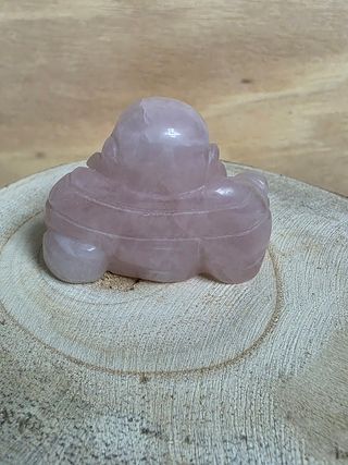 Buda Cuarzo Rosa - Dios de la Riqueza
