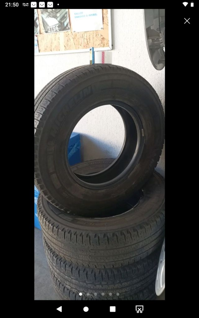 Neumáticos Michelin 225/75 R16 usados