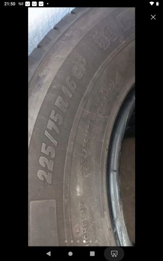 Neumáticos Michelin 225/75 R16 usados