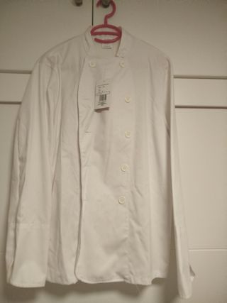Chaqueta cocinero blanca - manga larga