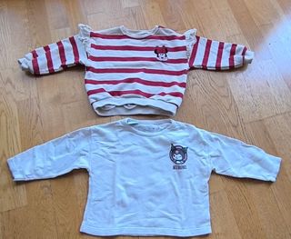 2 Sudaderas Zara Bebé Minnie-Kuromi