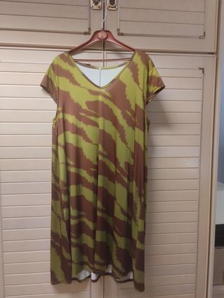 Vestido estampado cebra - talla L