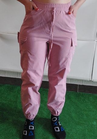 Pantalón cargo rosa M/L