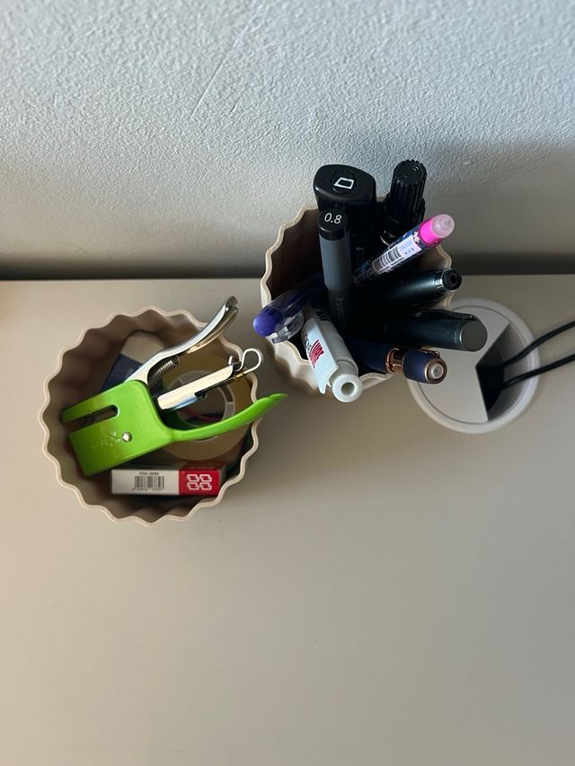 Porta trucchi/penne ondulato - stampa 3D