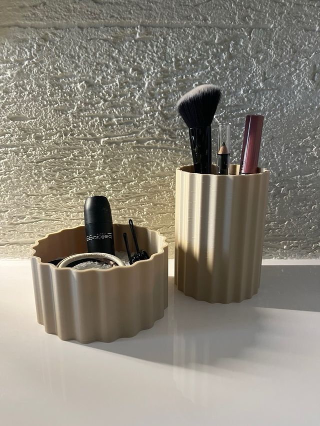 Porta trucchi/penne ondulato - stampa 3D