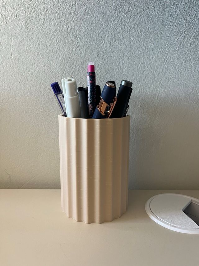 Porta trucchi/penne ondulato - stampa 3D