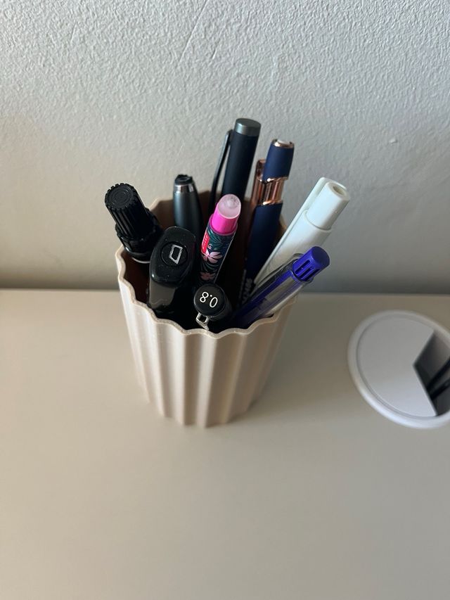 Porta trucchi/penne ondulato - stampa 3D