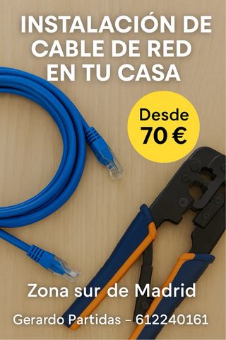 Instalación de Cables de Red y Fibra Óptica.
