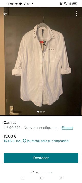 Camisa blanca L - 40 - 12
