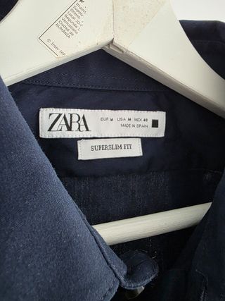 Camisa Zara Hombre - Azul - M