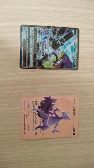 Cartas Pokémon Lugia GX y Sceptile V