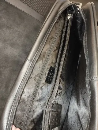 Maletín piel Salvador Bachiller negro.