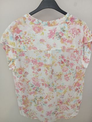 Camisa Cortefiel floral M cómo nueva