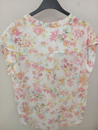 Camisa Cortefiel floral M cómo nueva