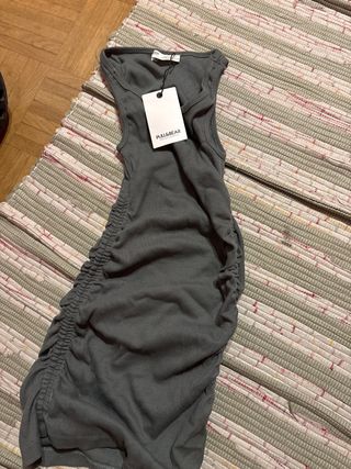 Vestido Pull&Bear gris XS