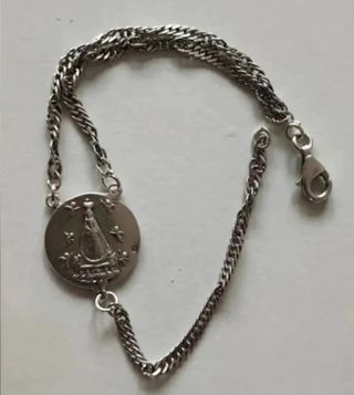 Pulseras perlas plata: blancas & negras