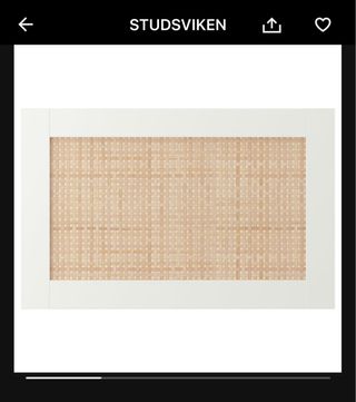 Cabecera Studsviken Ikea - mimbre blanco