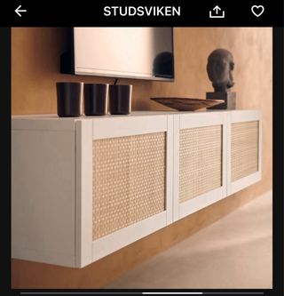 Cabecera Studsviken Ikea - mimbre blanco