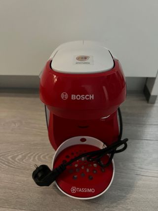 Cafetera Bosch Tassimo roja y blanco 