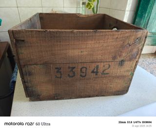 Caja madera antigua QUINADO