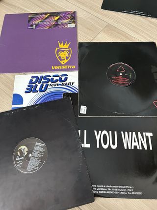 5 Vinilos Electrónica: Vendeta, Disco Blu, Volumex