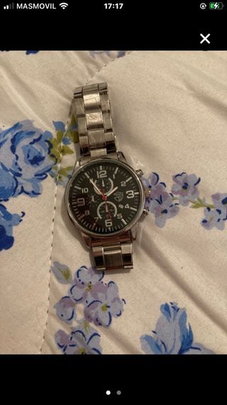 Reloj cronógrafo plata