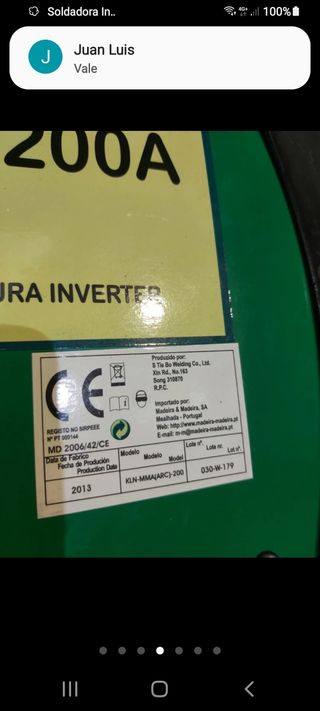 Soldadora Inverter 200A Kevin 
