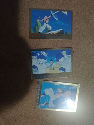3 Cromos Dragon Ball Z Serie 3