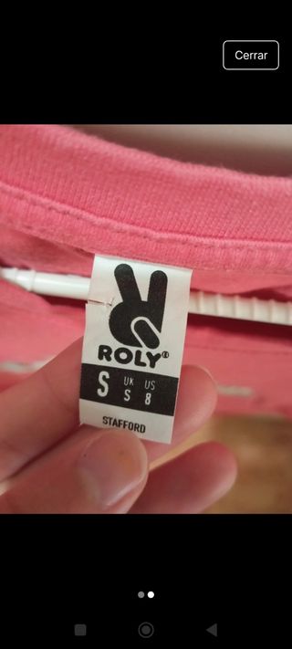 Camiseta Roly rosa bici flores talla S