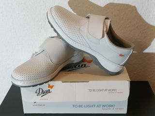 Zapatos Dian blancos antideslizantes