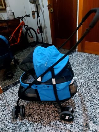 Cochecito Pawhut para perros - Azul