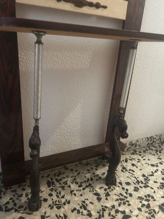 Espejo tocador antiguo de madera