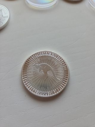 34 onzas de plata