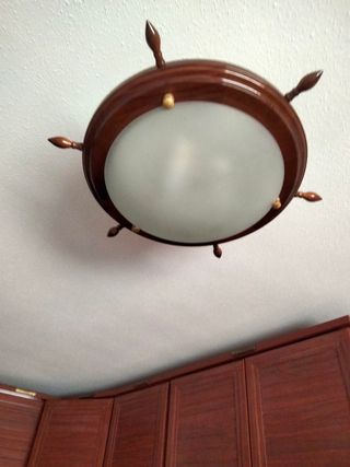 Lampara techo madera - estilo nautico
