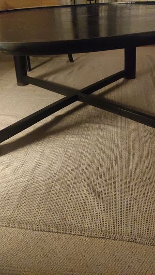 Mesa centro negra - 120cm diámetro