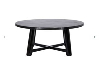 Mesa centro negra - 120cm diámetro