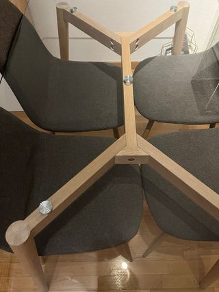Maison Du Monde tavolo in vetro + 4 sedie