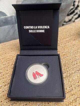 Italia 5€ plata Proof Violencia de Género 